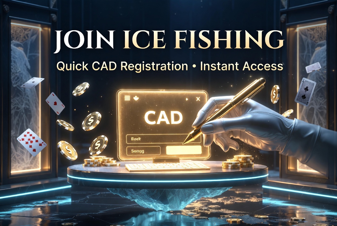 Ice Fishing registration form with CAD currency option